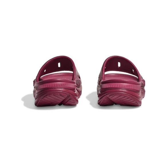 NEW HOKA women's ora recovery slide sandal in beet - Picture 5 of 5